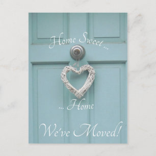 Carte Postale Home Sweet Home - Changement d'Adresse