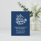 Carte Postale Home Sweet Home Moving Faire-part (Debout devant)