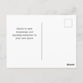 Carte Postale Home Sweet Home Scandinave Custom Real Estate (Dos)