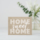 Carte Postale Home Sweet Home Tan Moving Faire-part (Debout devant)