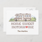 Carte postale - Home Sweet Motorhome (Devant / Derrière)