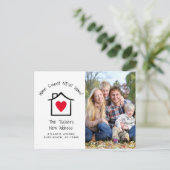 Carte Postale Home Sweet New Home Photo Moving Faire-part (Debout devant)