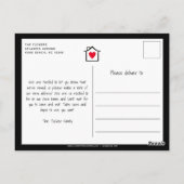 Carte Postale Home Sweet New Home Photo Moving Faire-part (Dos)