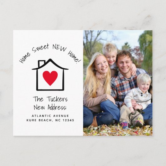 Carte Postale Home Sweet New Home Photo Moving Faire-part (Devant)