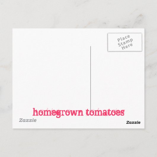 Carte Postale homegrotato (Dos)