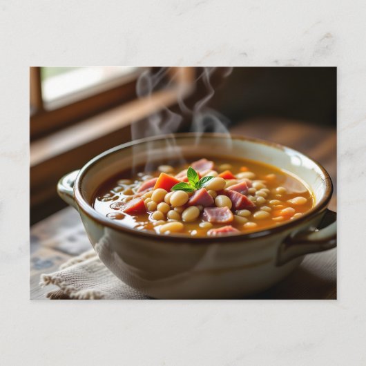 Carte Postale Homemade Ham and Bean Soup Recipe (Devant)