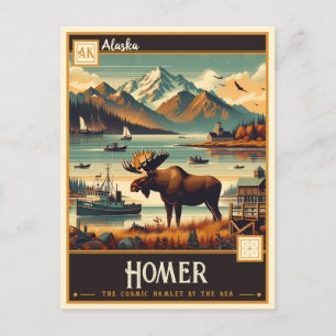 Carte Postale Homer, Alaska   VINTAGE