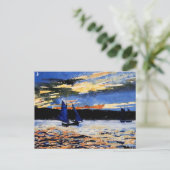 Carte Postale Homer - Coucher de soleil de Gloucester (Debout devant)