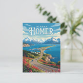 Carte Postale Homer États-Unis (Debout devant)