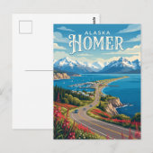 Carte Postale Homer États-Unis (Devant / Derrière)