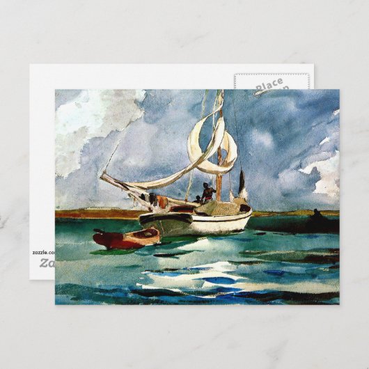 Carte Postale Homer - Sloop, Bermudes (Devant / Derrière)