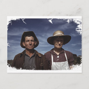 Carte Postale Homestead Farmer et femme
