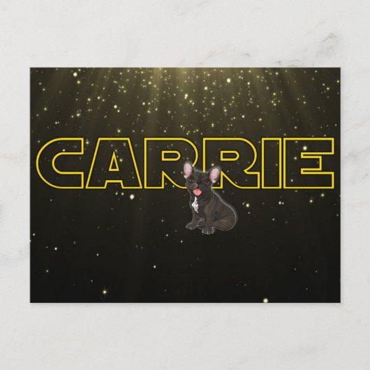 Carte Postale Hommage à Carrie (Devant)