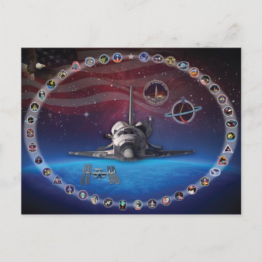 Carte Postale Hommage à Discovery (Devant)