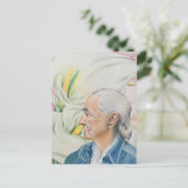 Carte Postale Hommage à Georgia O'Keeffe Card (Debout devant)