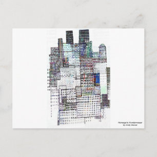 Carte Postale Hommage à Hundertwasser