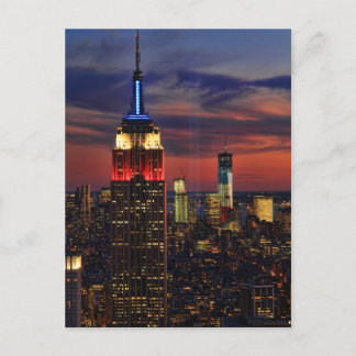 Carte Postale Hommage À La Lumière Le 11 Septembre, World Trade