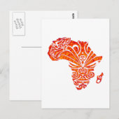 CARTE POSTALE HOMMAGE À L'AFRIQUE (Devant / Derrière)