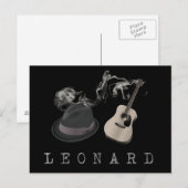 Carte Postale Hommage à Leonard (Devant / Derrière)