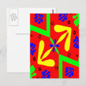 Carte Postale Hommage À Matisse Designs (Devant / Derrière)