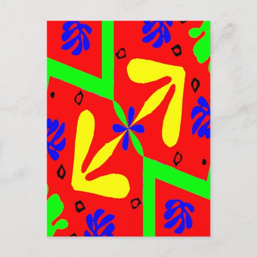 Carte Postale Hommage À Matisse Designs (Devant)