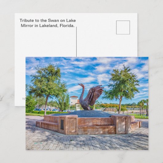 Carte Postale Hommage au cygne (Devant / Derrière)