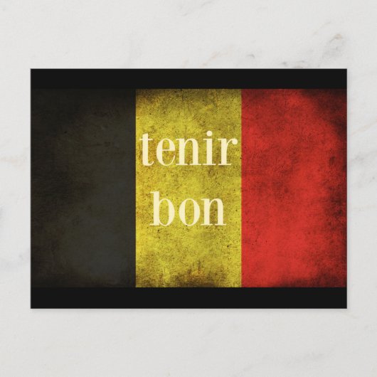 Carte Postale Hommage au drapeau belge 2016 (Devant)