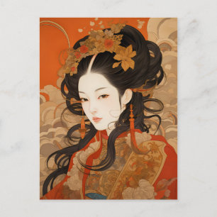Carte Postale Hommage aux femmes chinoises traditionnelles