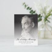 Carte Postale Hommage photo funéraire mémorial (Debout devant)