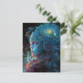 Carte Postale Homme Alien Surreal Sci-Fi Art (Debout devant)