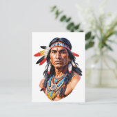 Carte Postale Homme amérindien (Debout devant)