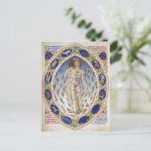 Carte Postale Homme anatomique, Les Tr? s Riches Heures du duc d (Debout devant)