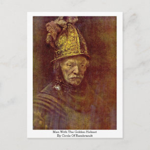 Carte Postale Homme Au Casque D'Or Par Cercle De Rembrandt