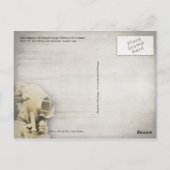 Carte Postale Homme avec casque d'oxygène à une mine de charbon (Dos)