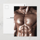 CARTE POSTALE HOMME BODYBUILDER MUSCLE (Devant / Derrière)