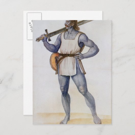 Carte Postale Homme britannique (Devant / Derrière)