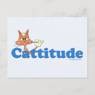 Carte Postale Homme Cattitude
