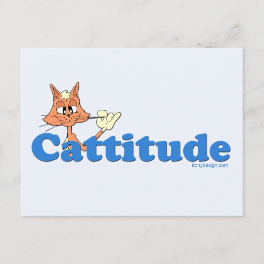 Carte Postale Homme Cattitude (Devant)