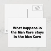 Carte Postale Homme Cave (Devant / Derrière)