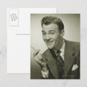 Carte Postale Homme d'affaires (Devant / Derrière)