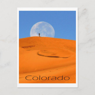 Carte Postale homme dans la lune