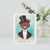 Carte Postale Homme de chat, Louis Wain (Debout devant)