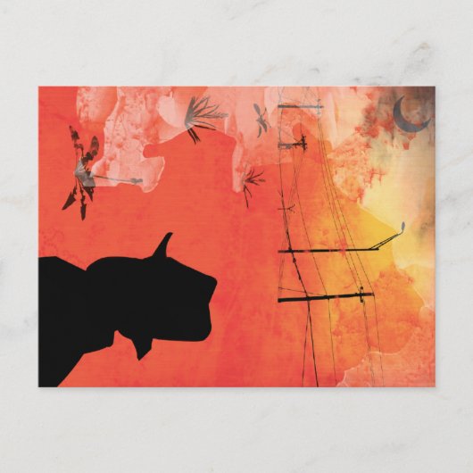 Carte Postale homme de l'ombre (Devant)