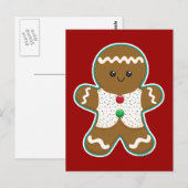 Carte Postale Homme de pain d'épices (Devant / Derrière)