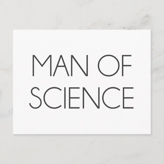 Carte Postale Homme de science (Devant)