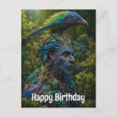 Carte Postale Homme des bois (Devant)