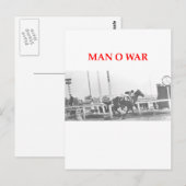 Carte Postale homme en guerre (Devant / Derrière)