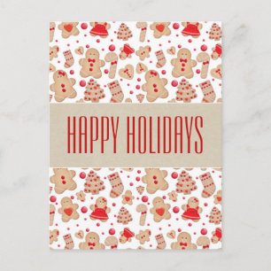 Carte Postale Homme en pain d'épice Biscuits cuits au four Rusti