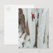 Carte Postale Homme escalade glace, Colorado (Devant / Derrière)