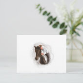 Carte Postale Homme et cheval (Debout devant)